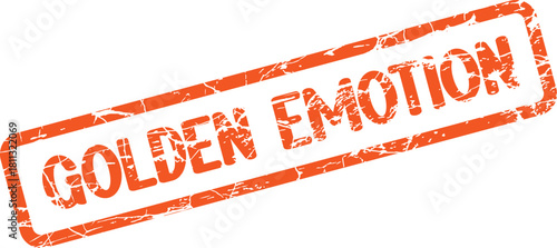 Textured Golden Emotion Seal of Approval for Expressing Deep Feelings and Sentiment