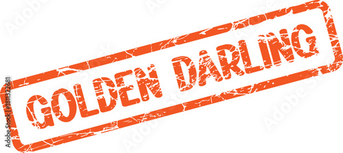 Textured Golden Darling Seal of Approval for Valued and Cherished Acknowledgments