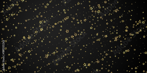 Christmas spirit. Scattered falling stars.