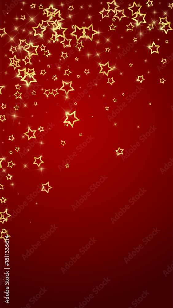 Naklejka premium Christmas stars vector overlay.