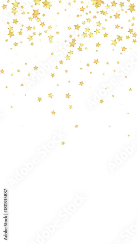 Magic stars vector overlay.  Gold stars scattered