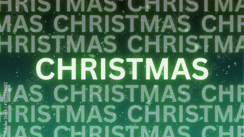 Christmas Glow Title Green
