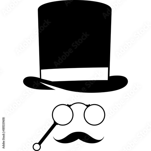 Vintage Gentlemant Mustasche