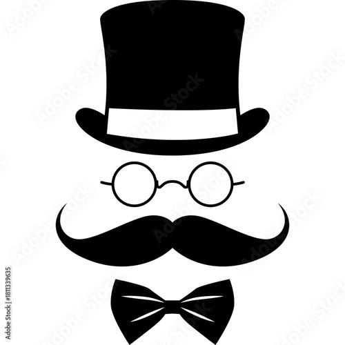 Vintage Gentlemant Mustasche