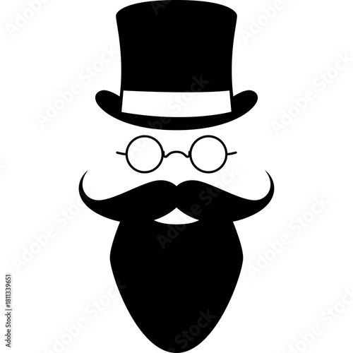 Vintage Gentlemant Mustasche