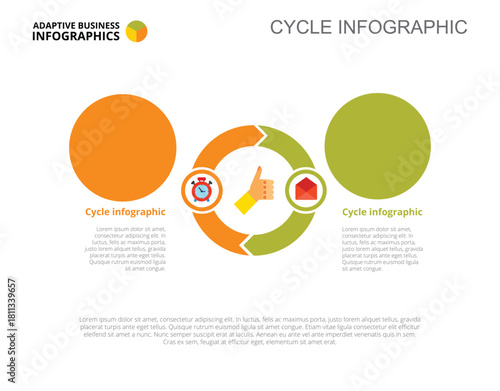 Two Options Cycle Slide Template