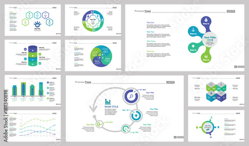 Ten Marketing Slide Templates Set