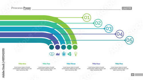 Step Chart with Five Elements Template
