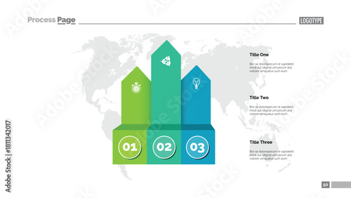 Three Arrows Slide Template