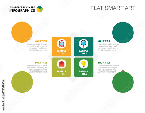 Four Workers Team Slide Template
