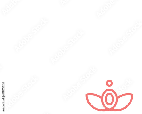 Mindful meditation lotus flower