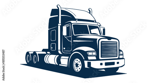 Logistics freight delivery truck