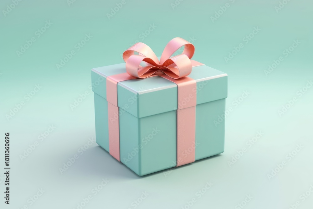 Obraz premium Gift box anniversary celebration.