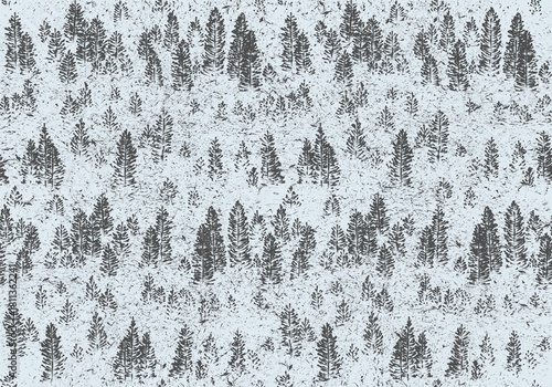 Seamless background with coniferous forest.