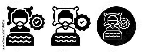 Sleep Quality Icon Collection Glyph & Mixed Style