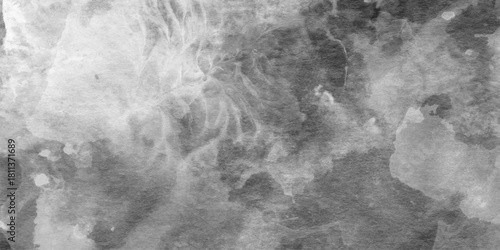 Abstract watercolor background with black and white texture aquarelle paint and paper, Pigment acrylic colors on palette, black and white watercolor texture.