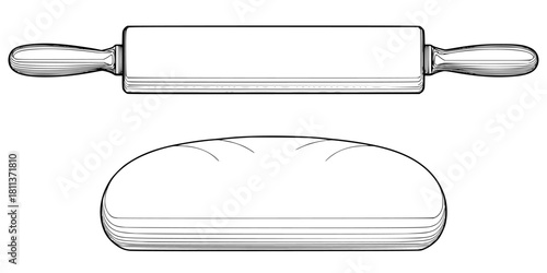 Whispers doughy delight | Clean, isolated vector art for creative projects.