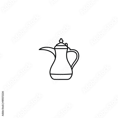 Traditional Arabic Coffee Dallah Icon