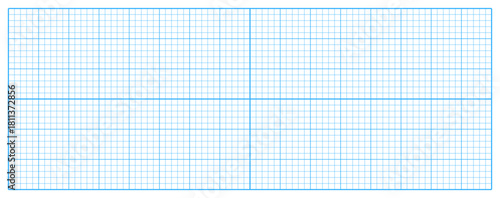 Millimeter graph paper vector background. Simple grid paper texture of notebook page illustration