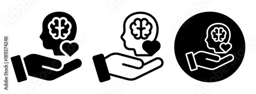 Emotional Support Icon Collection Glyph & Mixed Style