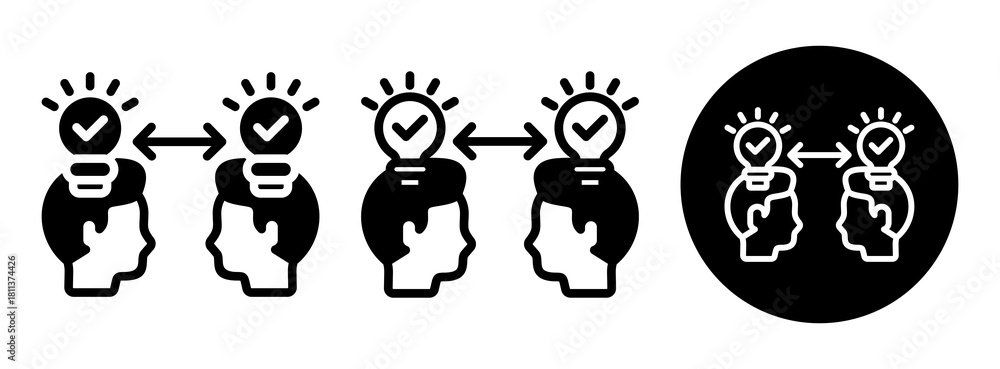 Obraz premium Understanding Icon Collection Glyph & Mixed Style