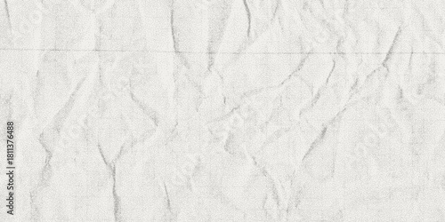 Stippled crumpled paper sheet grunge craft overlay texture with halftone gradient vector illustration. Old vintage crumpled stipple paper grunge punk overlay craft background