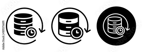 Real Time Data Icon Collection Glyph & Mixed Style