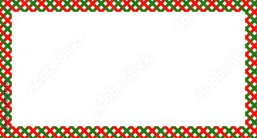 Candy cane christmas frame with blank space. Christmas border frame. Merry Christmas Candy cane rectangle frame card elements decoration. New Year picture frame ribbon. Xmas striped border