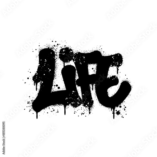 word life with graffiti art
