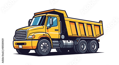 truck isolated on white