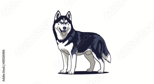 vector illustration of a dog