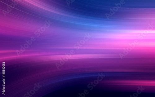 Abstract background with speed light effect. Blue pink purple wavy texture wa...