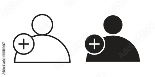 Following icons of black colored in various styles