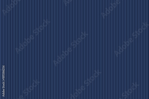 Seamless vertical ribbed texture of deep navy blue fabric with subtle light reflections