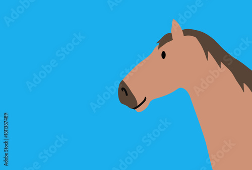 馬, 年賀状, 正月, 和風, 和柄, うま, 動物, イラスト, 干支, 年末, 新年, ベクター