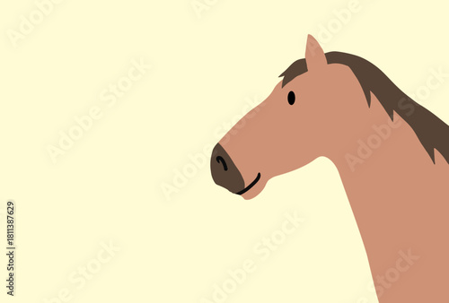 馬, 年賀状, 正月, 和風, 和柄, うま, 動物, イラスト, 干支, 年末, 新年, ベクター