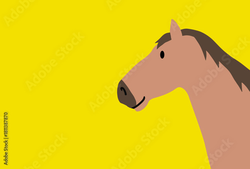 馬, 年賀状, 正月, 和風, 和柄, うま, 動物, イラスト, 干支, 年末, 新年, ベクター