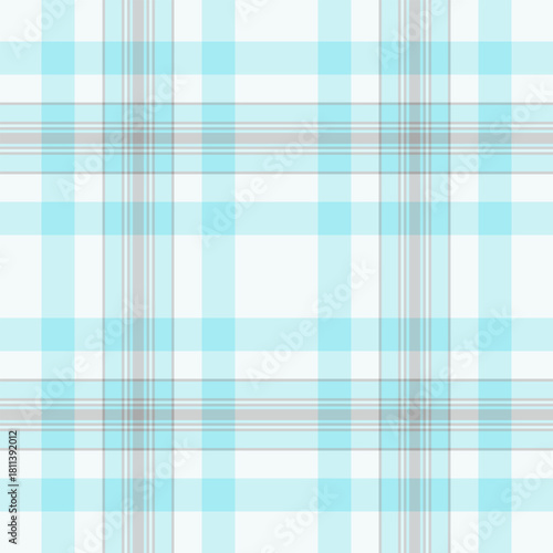 Repeating tartan fabric vector, comfort pattern texture textile. Kid seamless check background plaid in light and light gray colors.