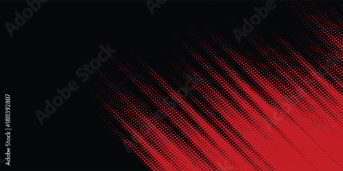 Halftone dots red and blue color pattern gradient grunge texture background. Dot pop art comic sport style vector illustration. grunge vector dots