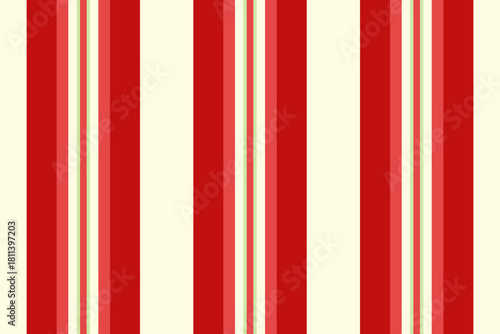Rotel pattern background vector, soft vertical seamless textile. Mogue fabric lines stripe texture in red and light yellow colors.