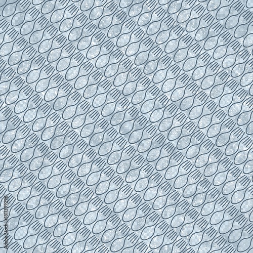Seamless pixel background with fork and spoon.