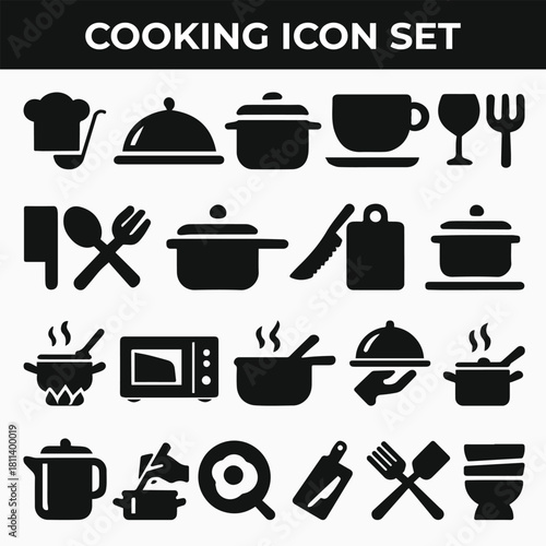 Cooking Icons set design