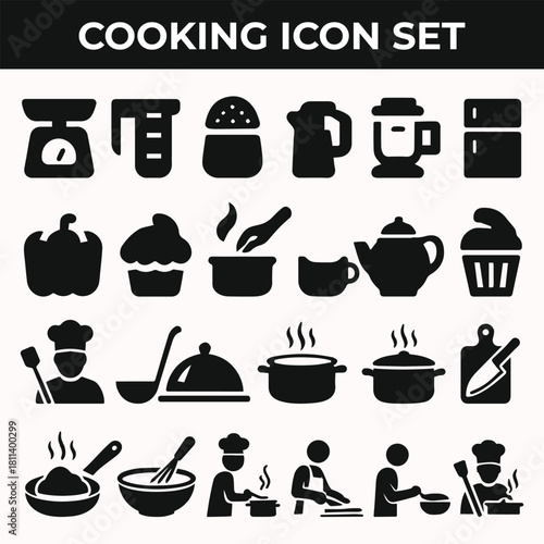 Cooking Icons set design