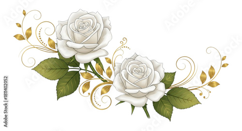 vector illustration of a rose