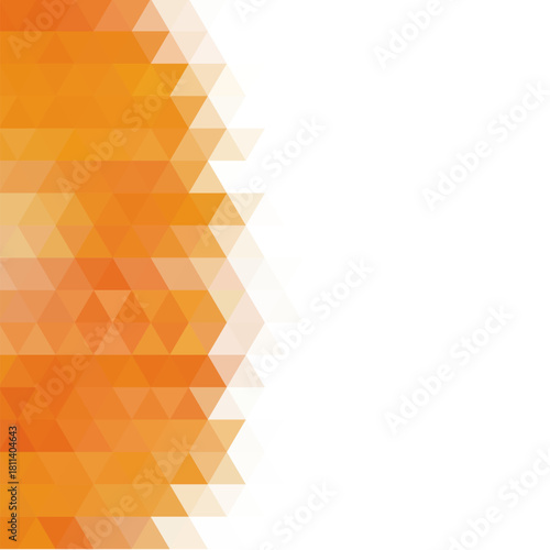 orange triangular background for advertising. Abstract template for presentation. polygonal style. eps 10