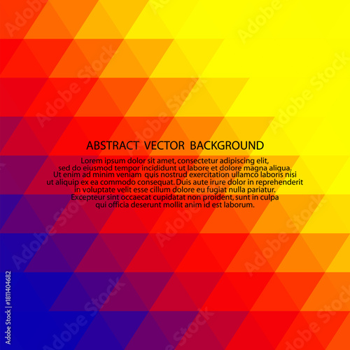 color triangular background. modern colorful background for presentations. eps 10