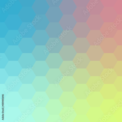 abstract vector hexagon. pastel pattern. eps 10