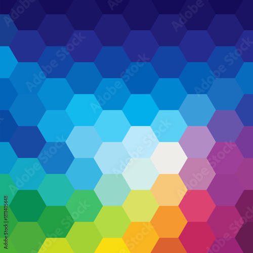 abstract vector hexagon. pastel pattern. eps 10