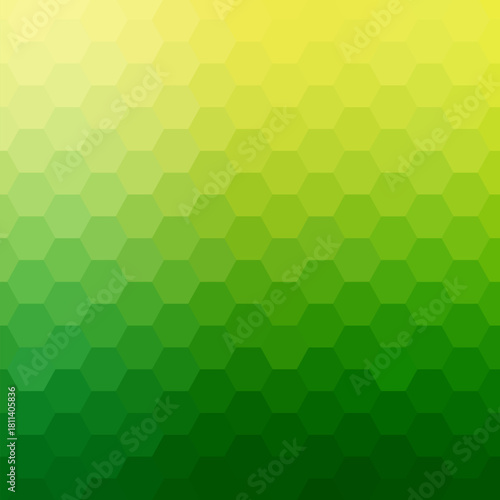 green and yellow hexagon background. eps 10