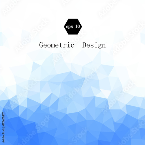 blue abstract triangle background. vector pattern. eps 10